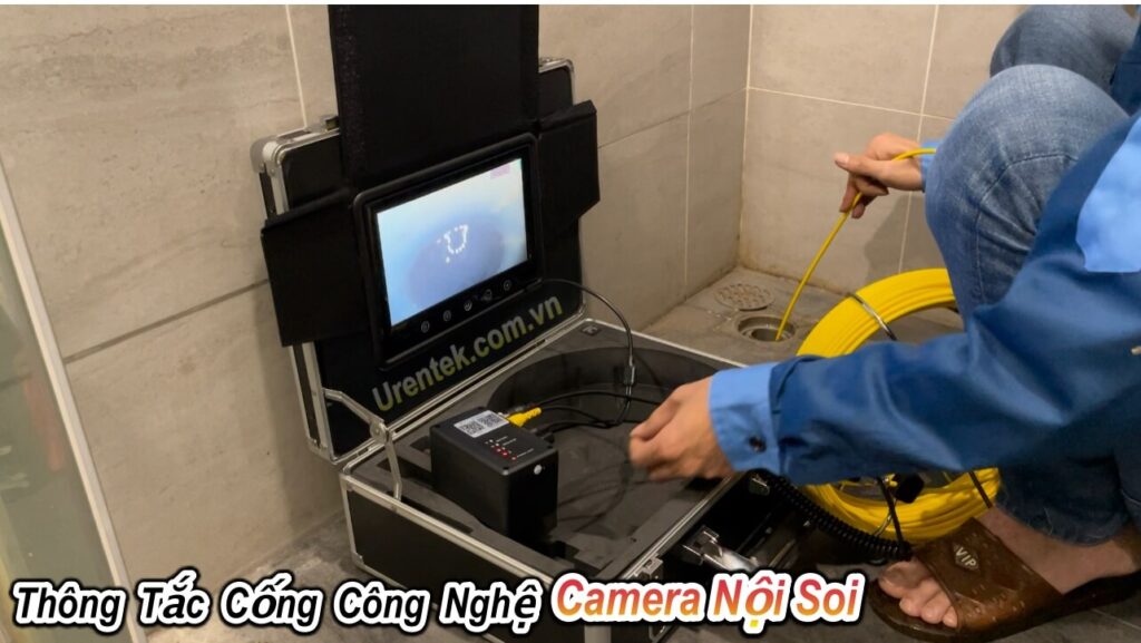 Thông tắc cống bằng máy nội soi camera tại Bắc Ninh