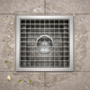 Phễu Thoát Sàn Công Nghiệp Floor Sink Inox 304 - KT 250X250