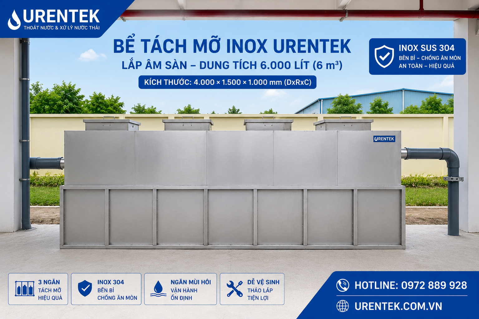 Bẫy mỡ 6000l