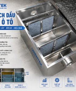 Bể tách dầu thải gara ô tô inox 304 | Gia công theo yêu cầu - URENTEK