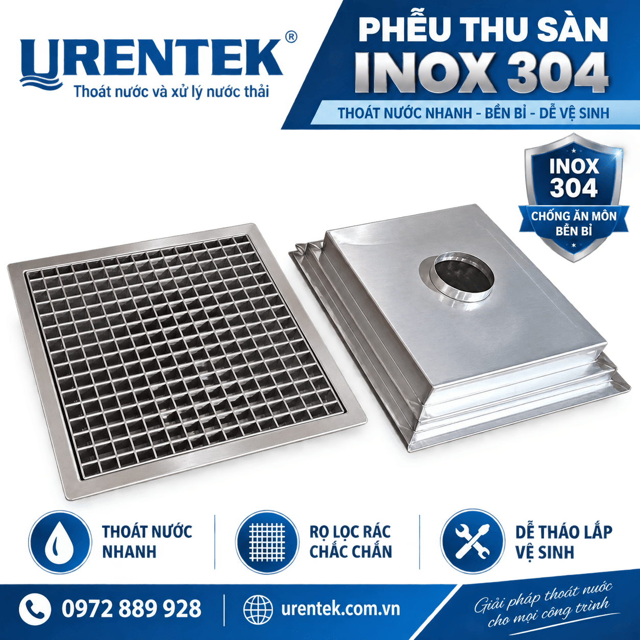 phễu thoát sàn công nghiệp